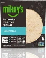Cassava flour burrito size grain free tortillas