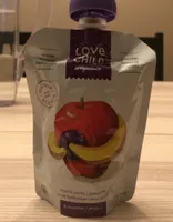 Purée biologique pomme banane bleuet