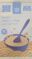 Oats + Chia baby's first organic infant cereal