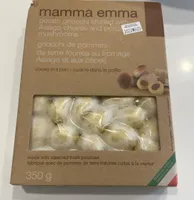 Mamma emma potato gnocchi stuffed with asiago cheese