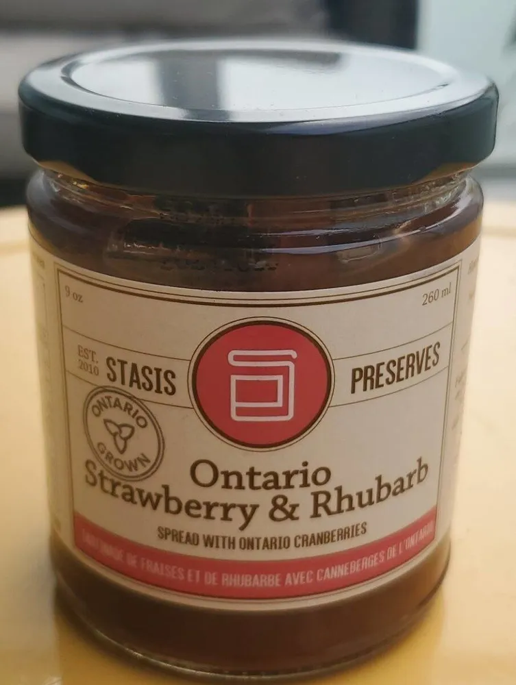 Ontario strawberry and rhubarb
