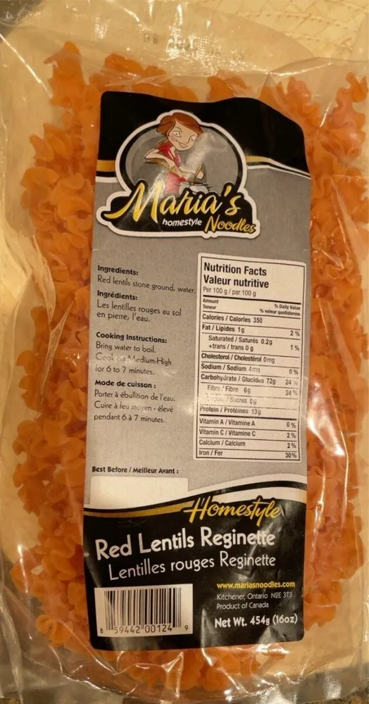 Red lentils reginerte