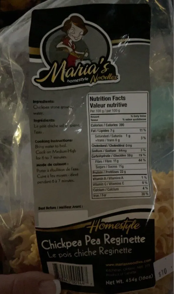 Chickpea noodles