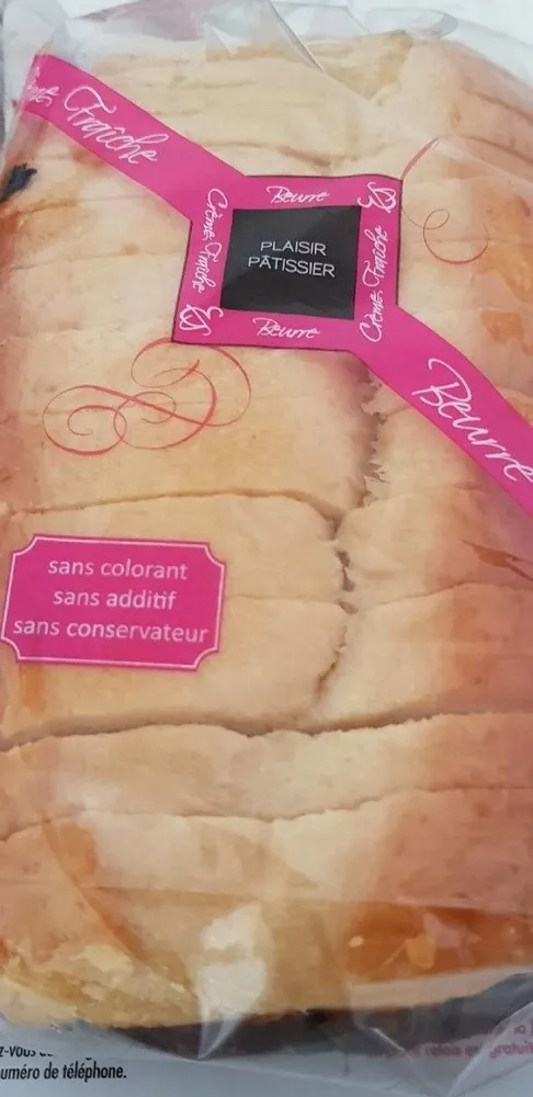 Gache au beurre et à la crème fraîche