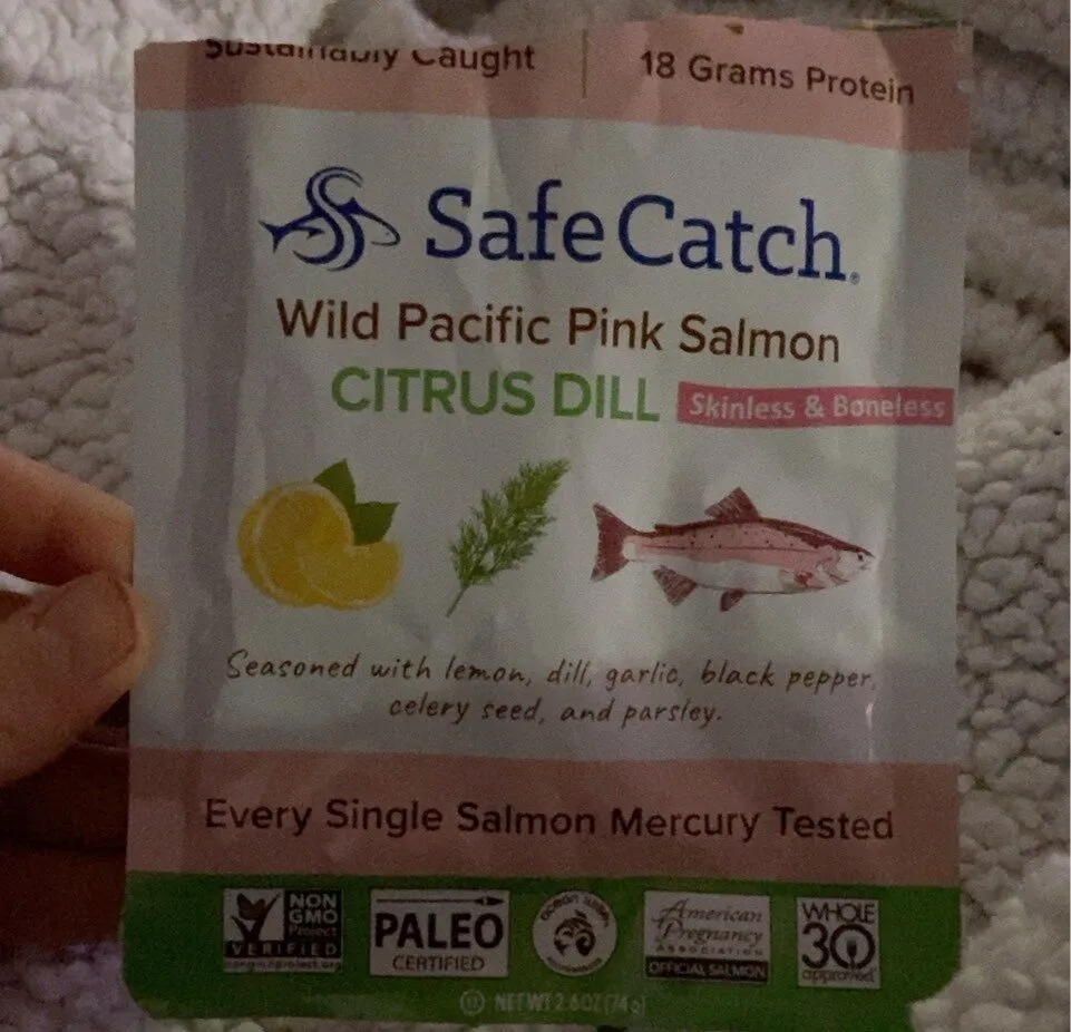 CITRUS DILL Wild Skinless & Boneless PACIFIC PINK SALMON