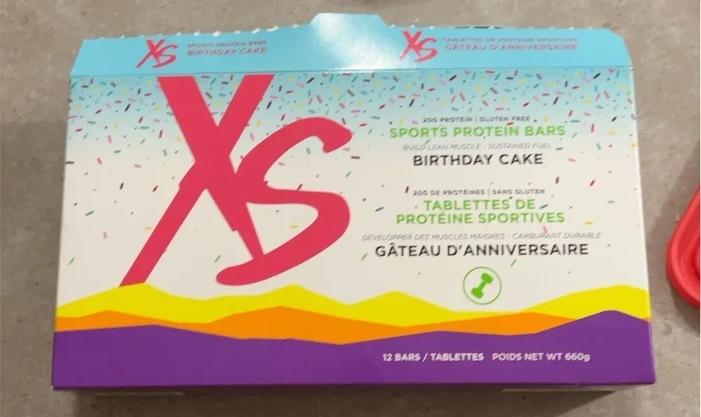 Sports Protein Bars Birthday Cake