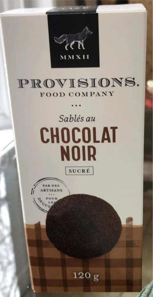 Sablés au chocolat noir