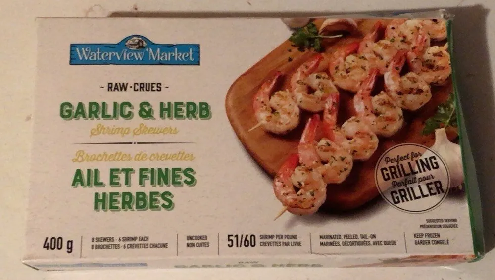 garlic and herb shrimp skewers