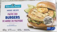 Pacific cod burgers