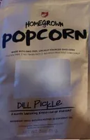 Dill pickle flavored popcorn