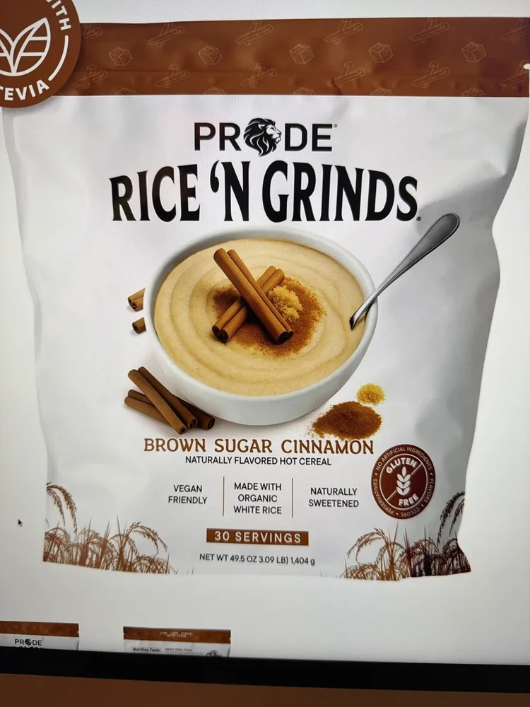 Rice 'N Grinds Natural Hot Cereal Brown Sugar & Cinnamon