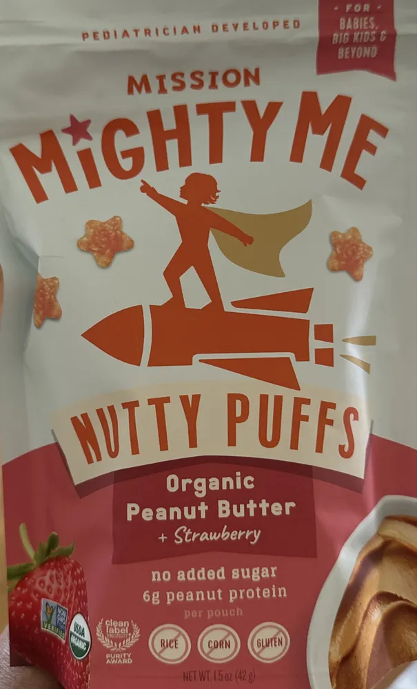 Nutty Puffs - Organic Peanut Butter + Strawberry