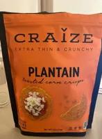 Plantain Toasted Corn Crackers