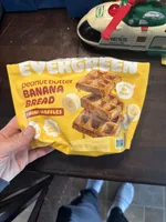 peanut butter BANANA BREAD MINI WAFFLES