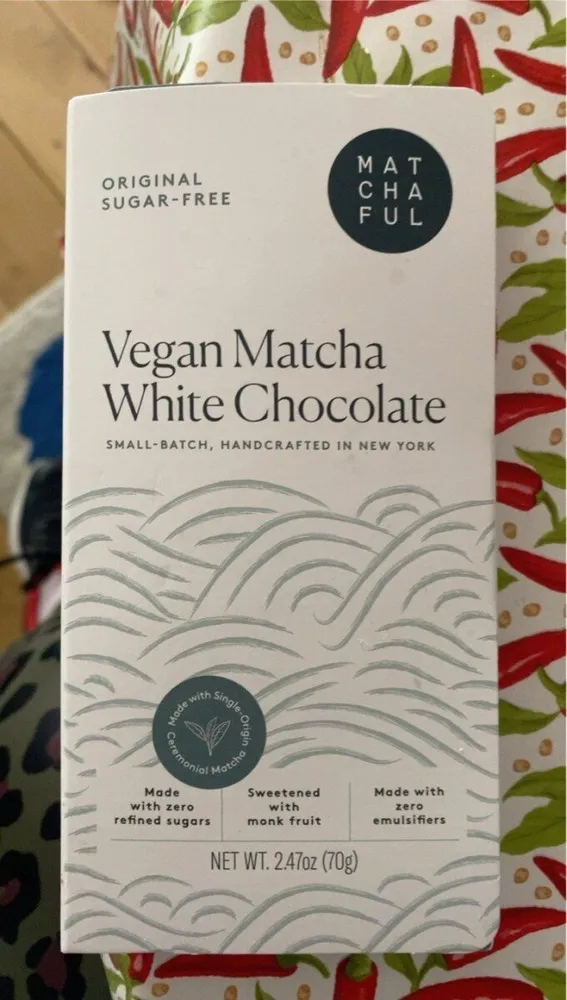 Vegan Matcha white chocolate