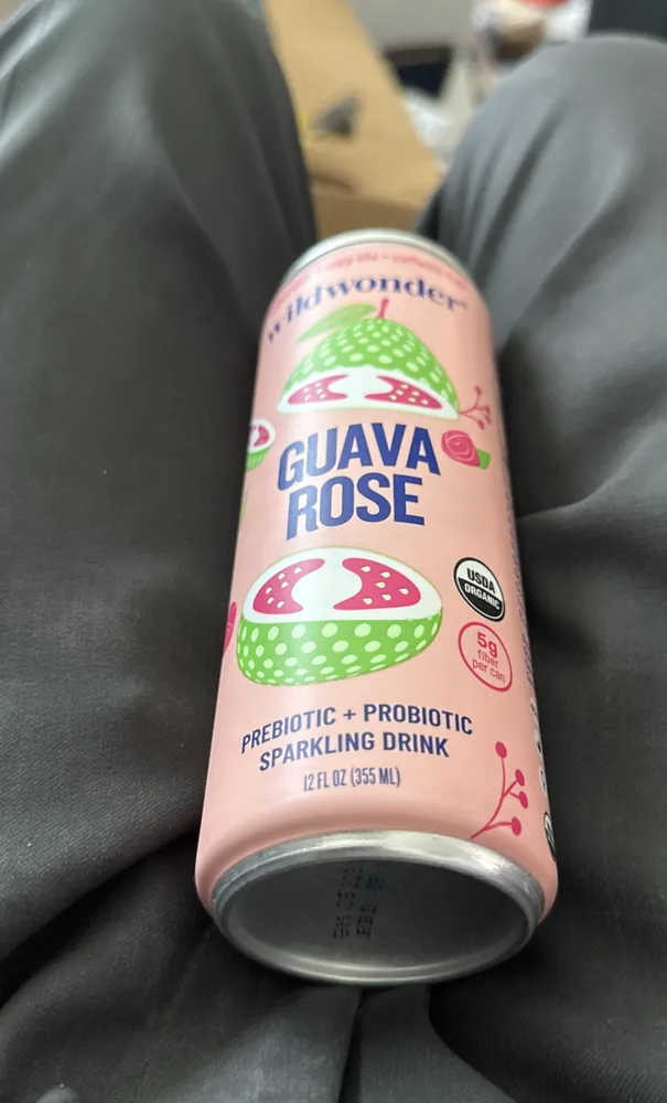 Prebiotic +probiotic sparkling drink