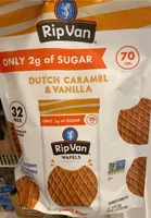 RipVan Mini Wafels Caramel Filbert Stroopwafel Dutch Caramel & Vanilla