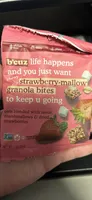 strawberry-mallow granola bites