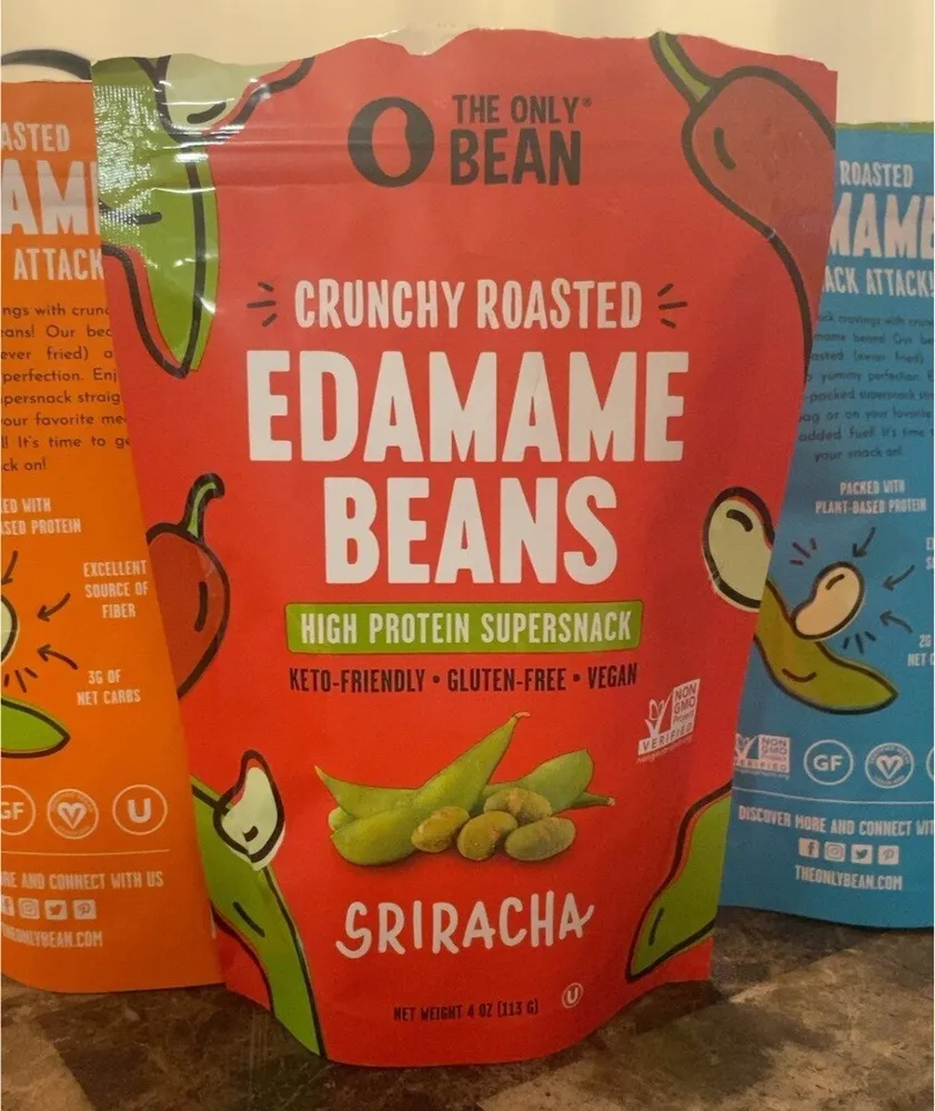 Crunchy Roasted Edamame Sriracha