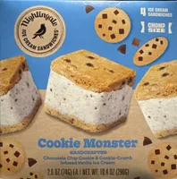 Cookie Monster Chocolate Chip Cookie & Cookie-Crumb Infused Vanilla Ice Cream