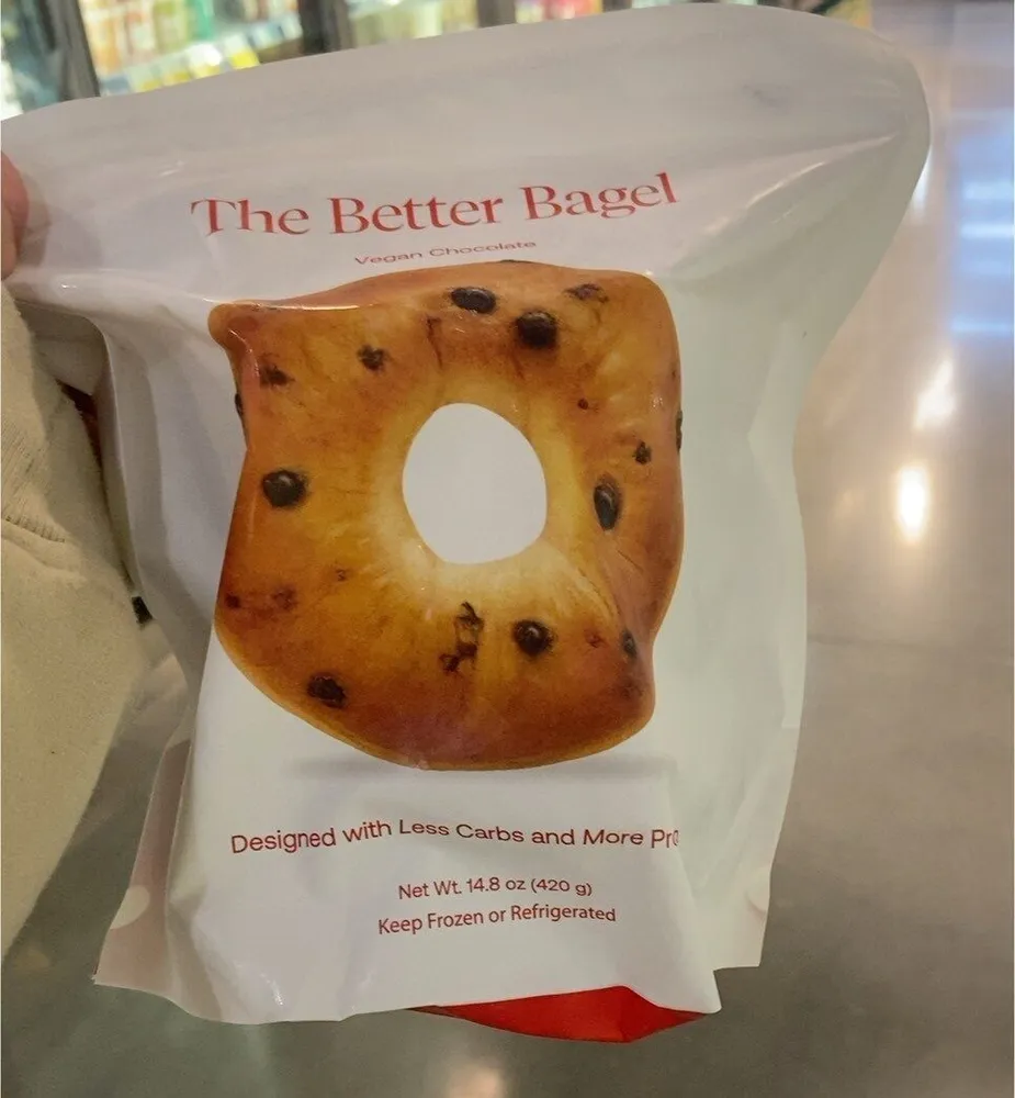 Vegan chocolate bagel