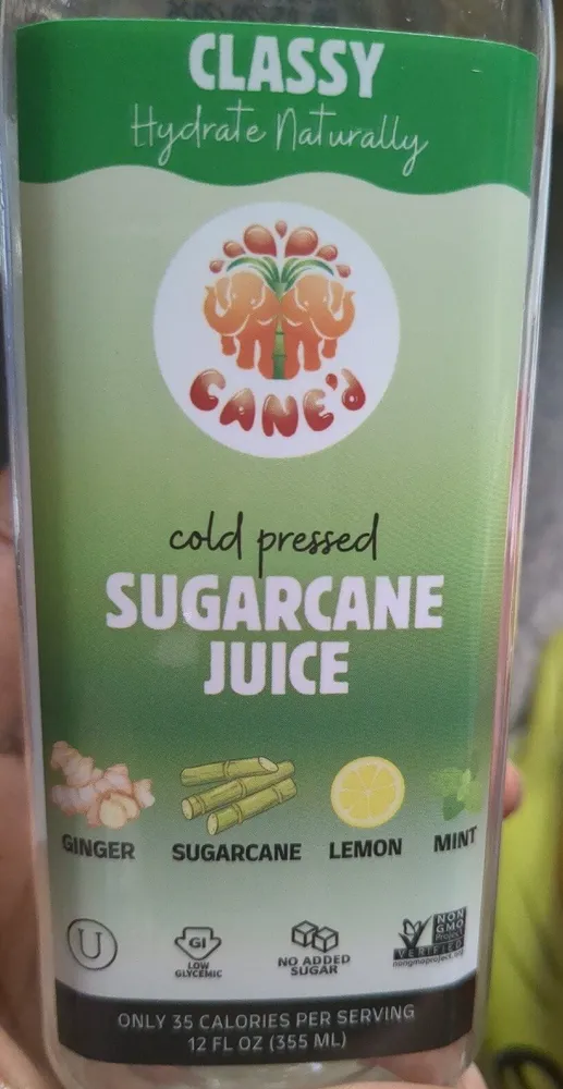 Cold Pressed Sugarcane Juice