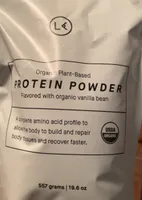 Organic plant-based protein powder