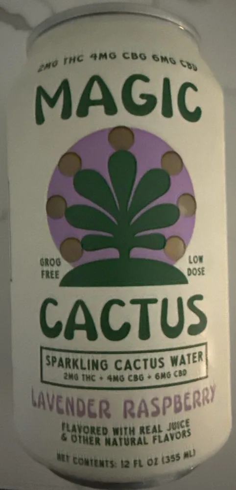 Sparkling Cactus Water, Lavender Raspberry