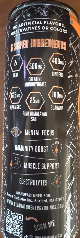 Orange Pineapple Energy Drink