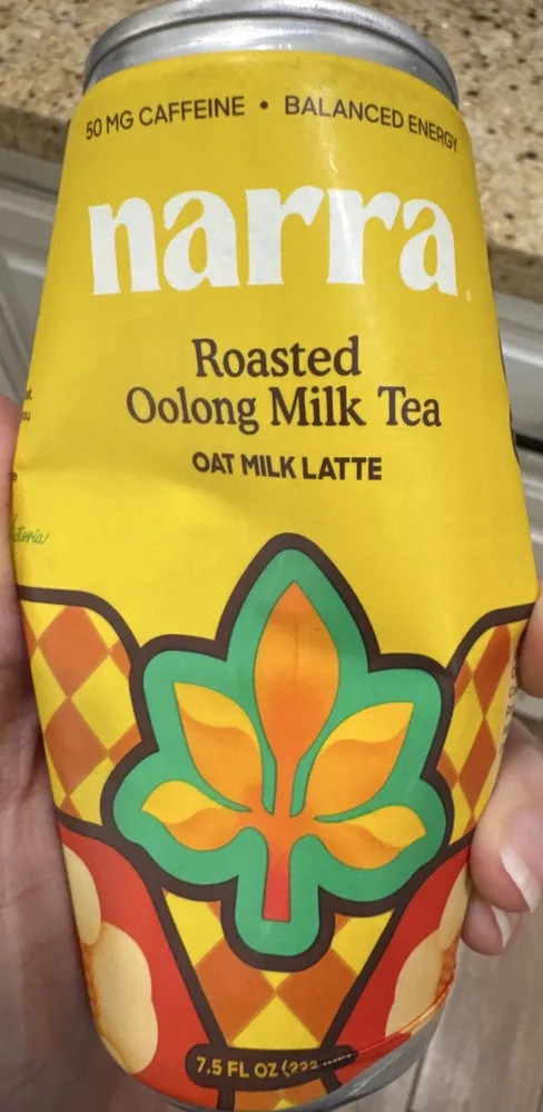 Roasted oolong milk tea oat milk latte
