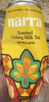 Roasted oolong milk tea oat milk latte
