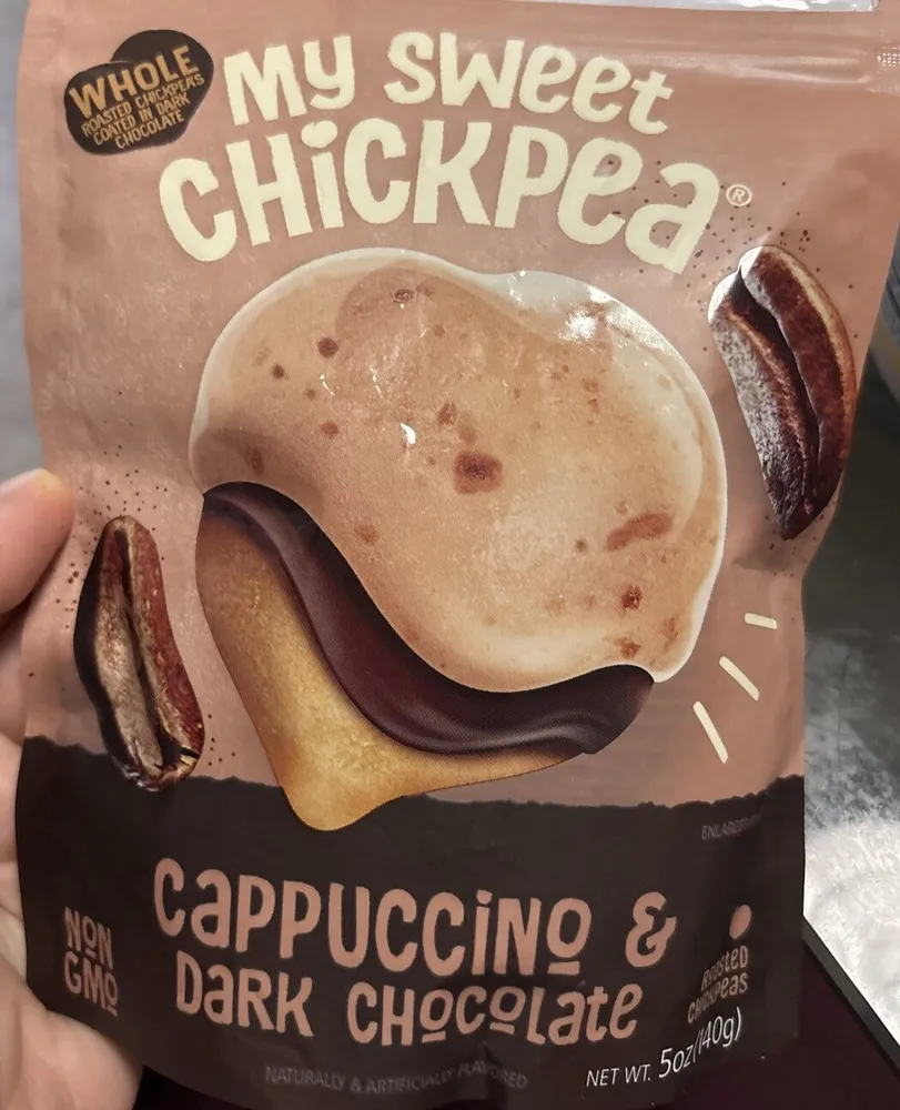 Cappuccino And Dark Chocolate Coated Chickpeas