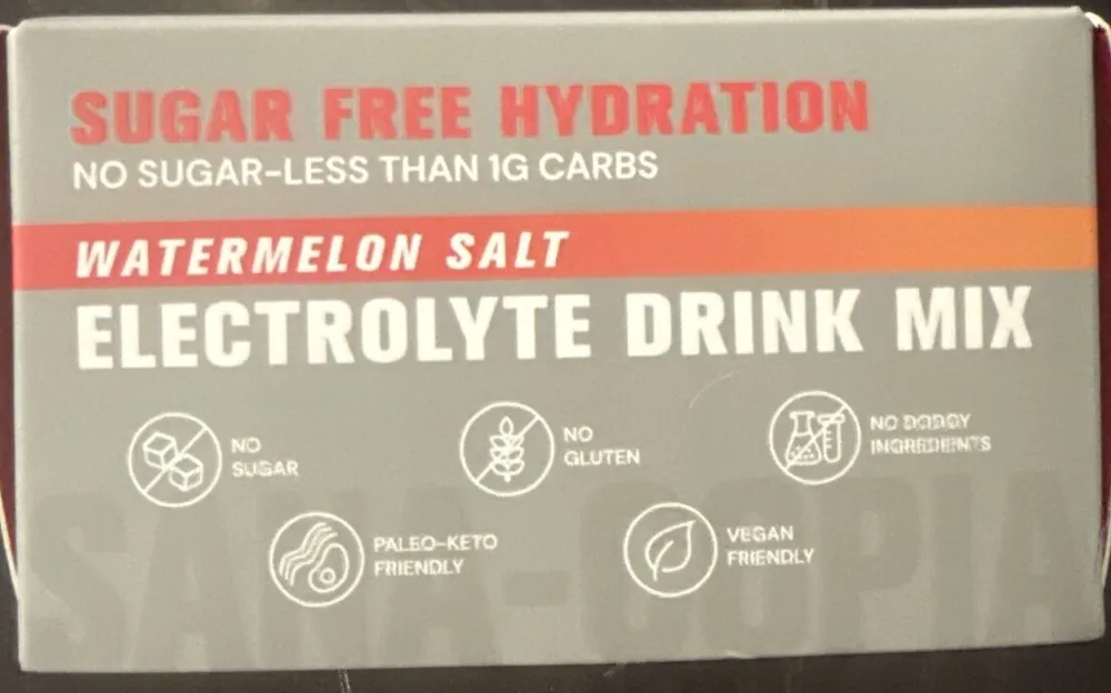 watermelon salt electrolyte drink mix