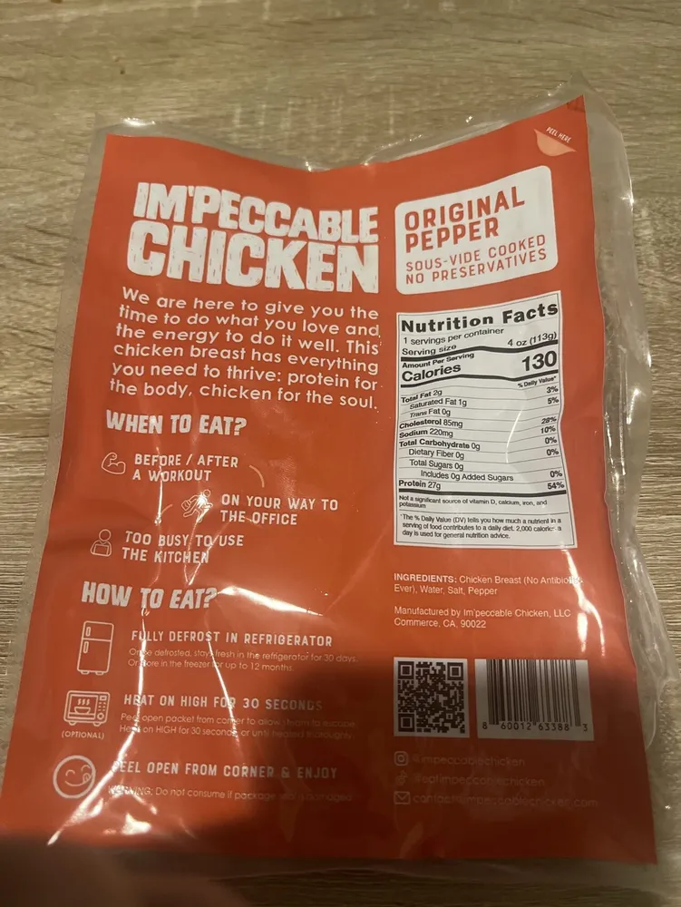 IMPECCABLE CHICKEN BREAST