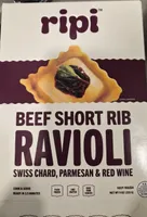 Beef Short Rib Ravioli Swiss Chard, Parmesan & Red Wine