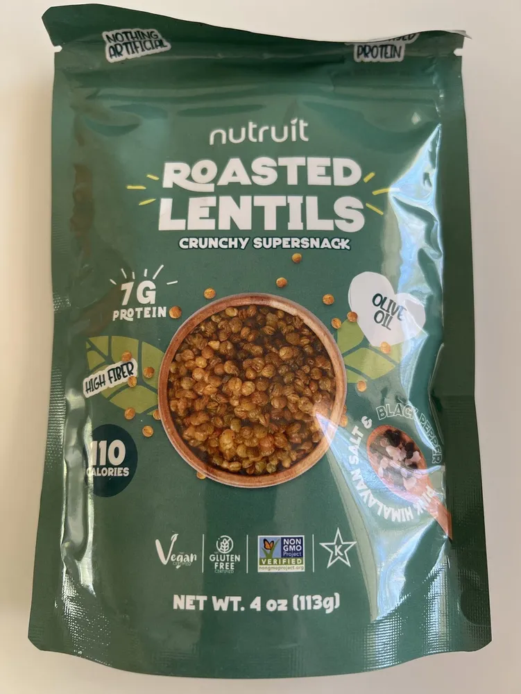 Roasted Lentils - Olive Oil Pink Himalayan Salt & Black Pepper