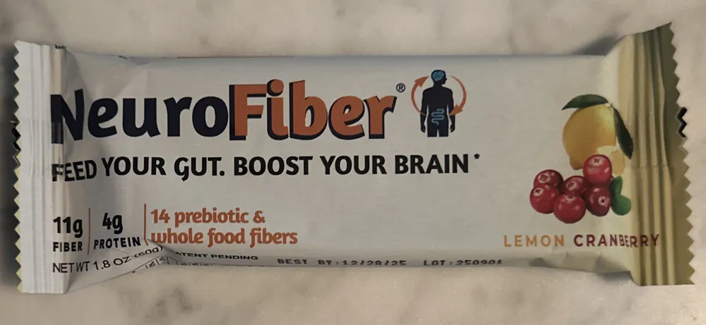 Lemon Cranberry fiber bar