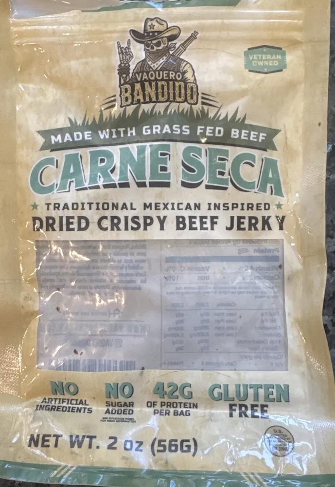 Dried Crispy Beef Jerky, Lemon