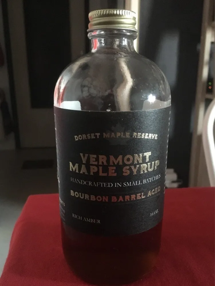 Vermont maple syrup bourbon barrel aged