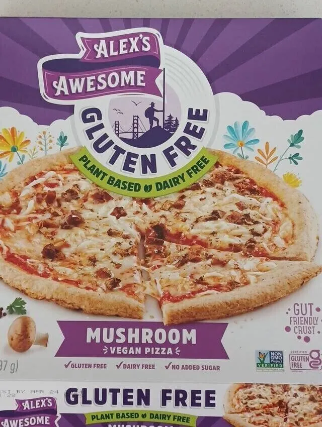 Gluten Free Vegan Mushroom Pizza