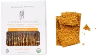The Organic Pantry Co, Flaxseed Crackers, Turmeric