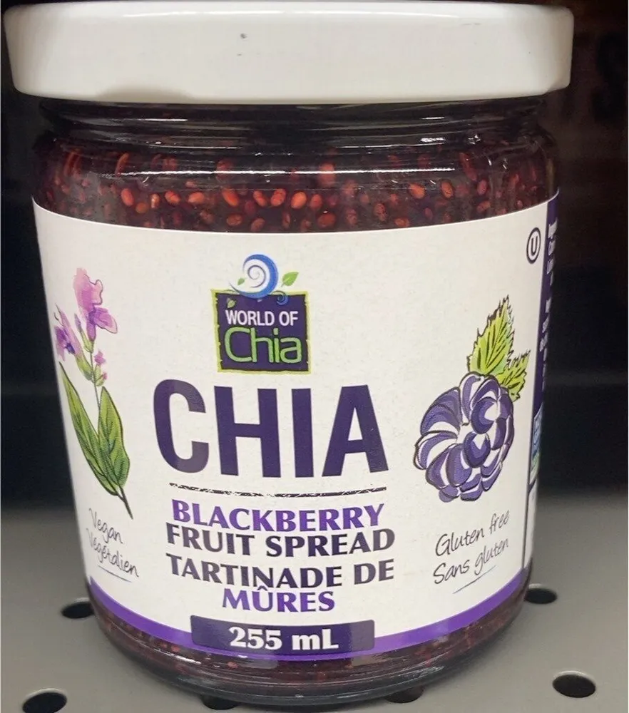 Chia bkack berry fruit spread