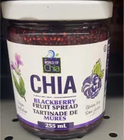 Chia bkack berry fruit spread