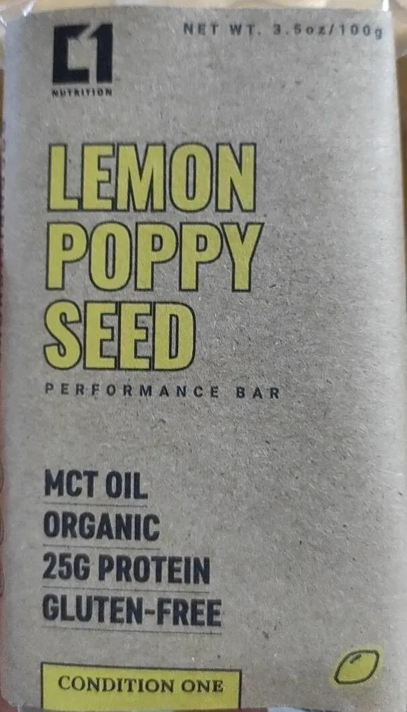 Lemon Poppy Seed Performance Bar