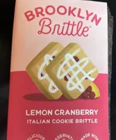 Lemon cranberry italian cookie brittle