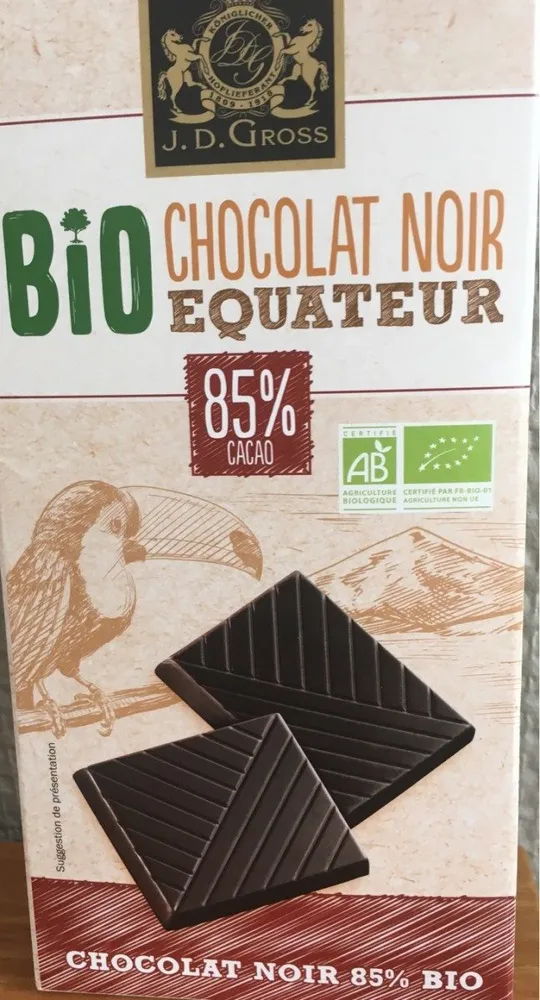 Chocolat noir Equateur Bio