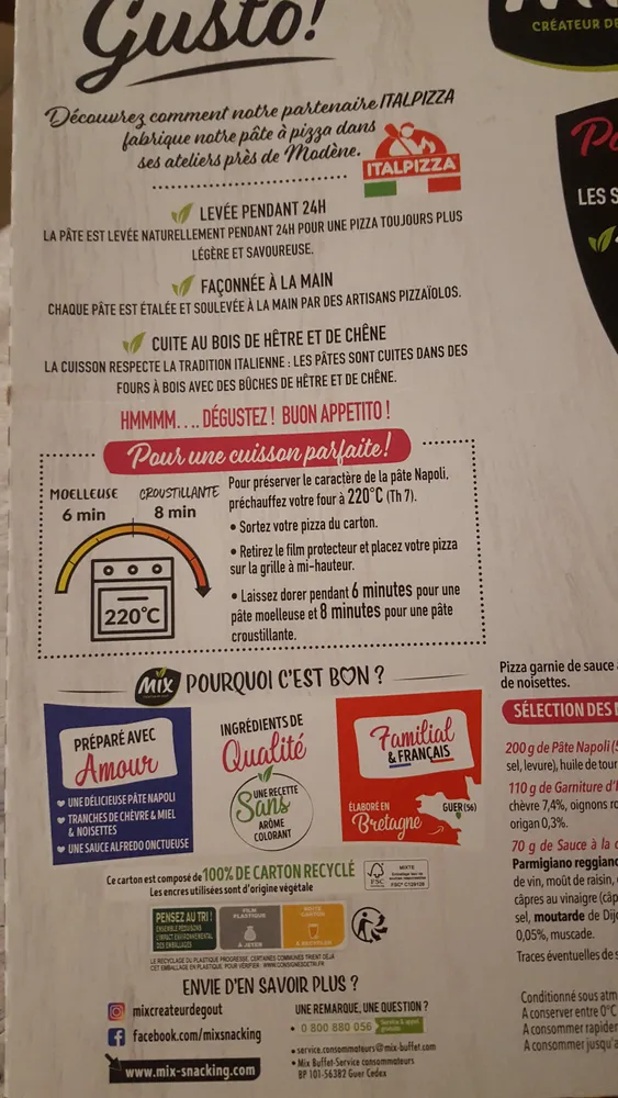 Pâte à pizza