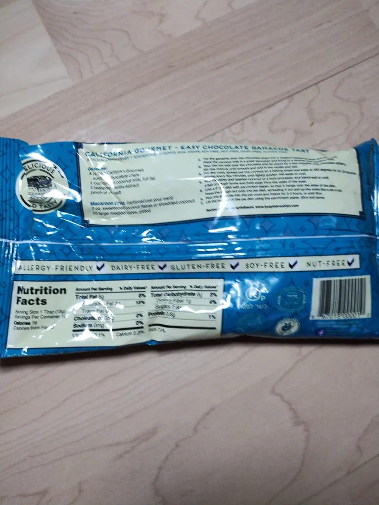 semi-sweet vegan& soy-free chocolate chips