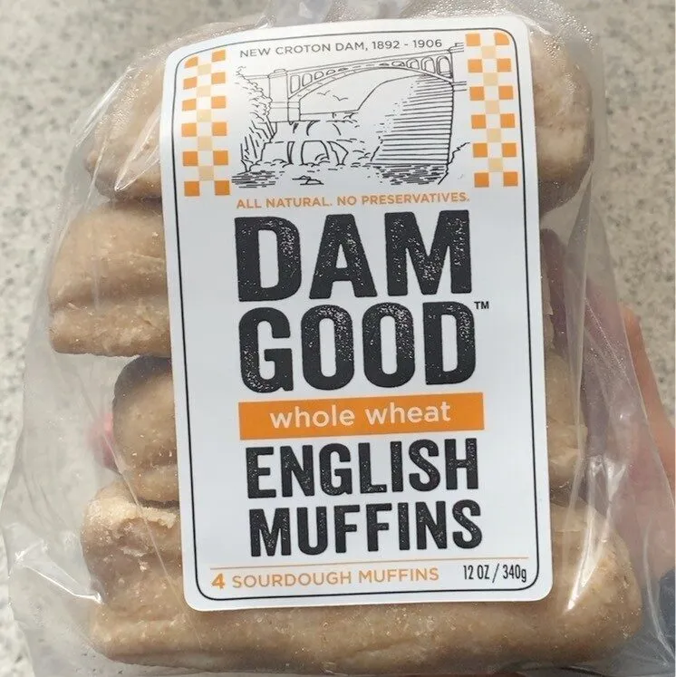 Whole wheat English muffin