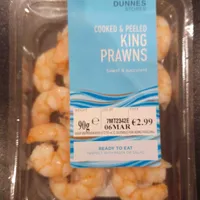 Cooked & Peeled King Prawns